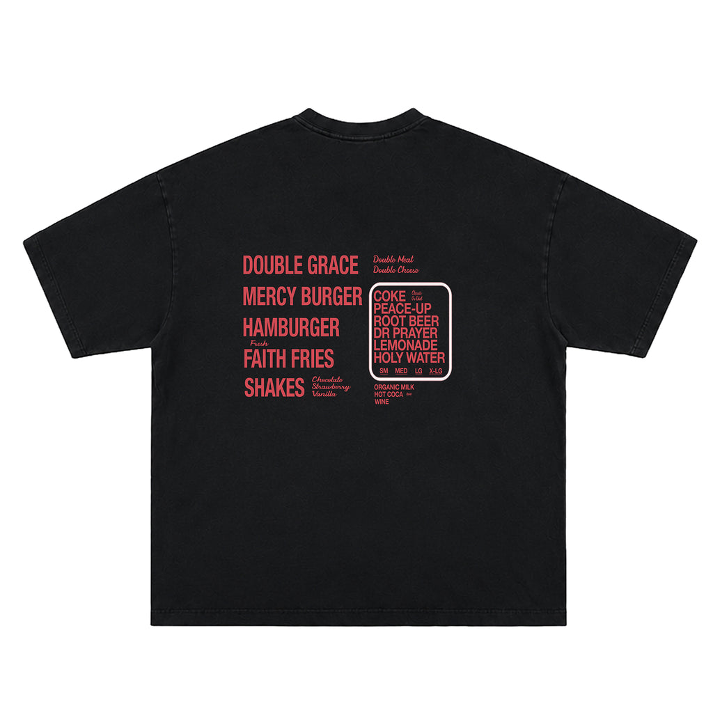 DEAR GOD BURGER TEE