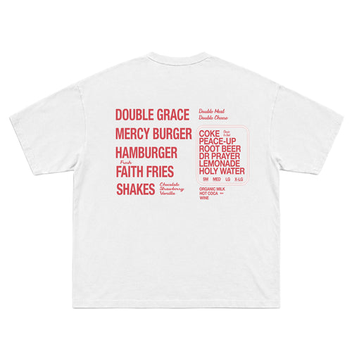 DEAR GOD BURGERS TEE